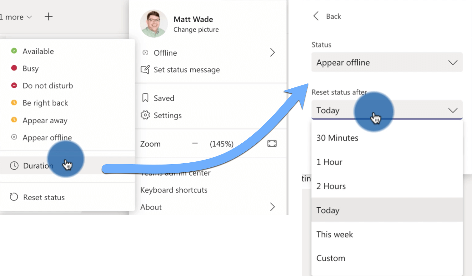 Set your Teams status for a certain period of time jumpto365 Blog